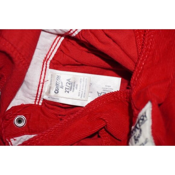 Vintage-Inspired Red Toddler Pinafore Dress – Adjustable Straps, Playful & Cute! - Picture 7 of 8